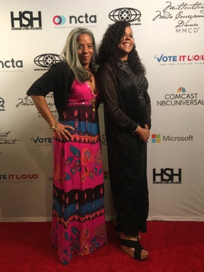 Lita Rosario-Richardson and Crystal Waters at Media Awards event