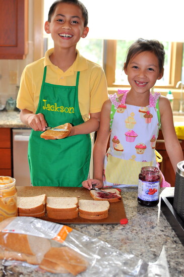 A regular project: making meals for soup kitchens and assembling care bags for the homeless.