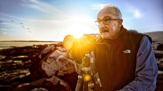 David Mazur behind the lens. Photo by Kevin Edge