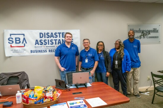 The Small Business Administration had an onsite team to assist impacted individuals and businesses.