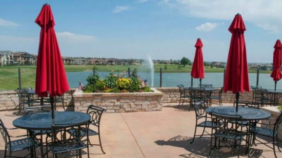 Beautiful, large patio with a view!