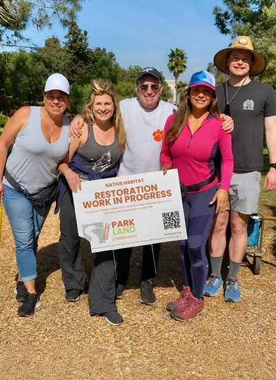 Estate Properties agent Rachel Rogers, in fuchsia, supports the South Bay Parkland Conservancy’s Endangered Butterflies Initiative.