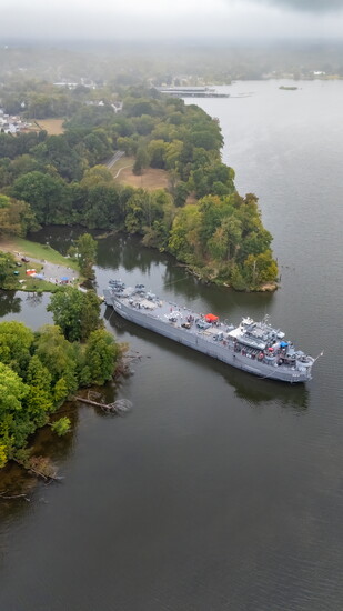 LST-325 docked at Sanders Ferry Park.