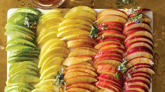 Ombré apples and honey.