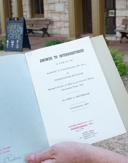 The library is home to several rare and historic documents from the town founders