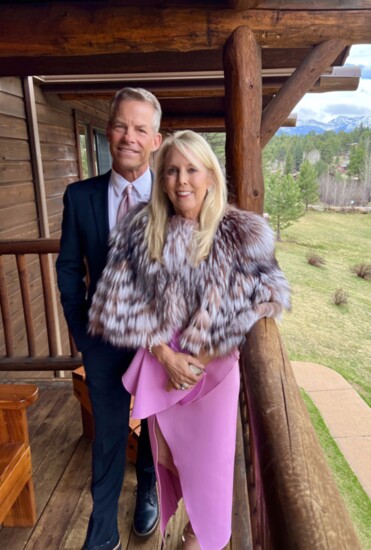 Tim Smith with his wife, Sue, in Estes Park, Colo.