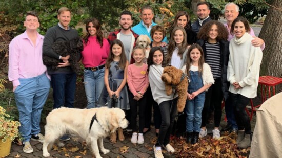 The Schwartz family gathers for Thanksgiving