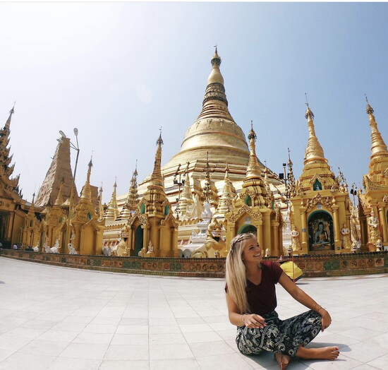 Lauren traveling in the Middle East.