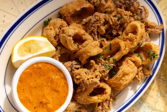 Crispy calamari