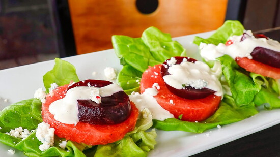1920 tavern Melon & Beet salad
