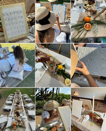 Naples Art Picnic Textured Painting Classes