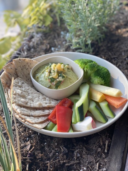 Avacado Hummus offered by Flower Child