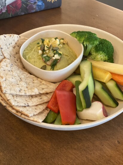 Avacado Hummus offered by Flower Child