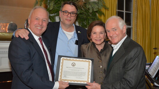  Ivan Allen IV, David Yoakley Mitchell (Executive Director of the Atlanta Preservation Center), and Gloria and Walter Cheatham (residents of Tuxedo Park)