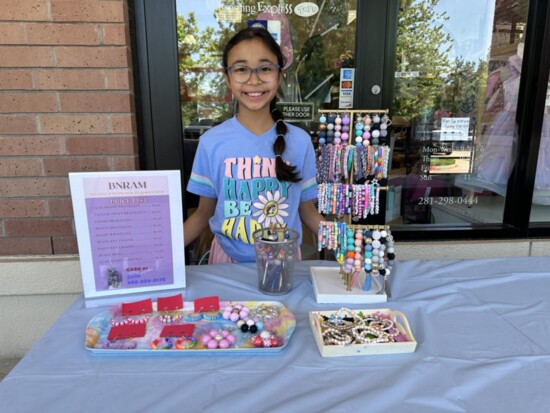 11-year-old Emily at the Kid-Preneur Pop-Up Shop at Learning Express of The Woodlands.