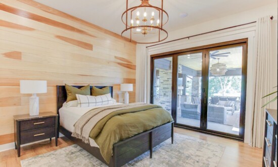 Vintage West decorated this bedroom in the home of Bart and Renee Walker.
