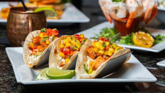 Jonathan's Grille's The Salmon Tango Tacos