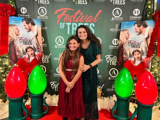 Stella Rose and Jojo Regina promoting Festival of Trees Movie this Christmas