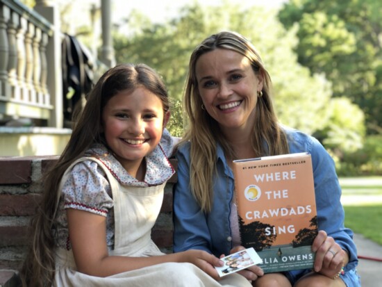 Jojo Regina on set with Where the Crawdads Sing Producer Reese Witherspoon