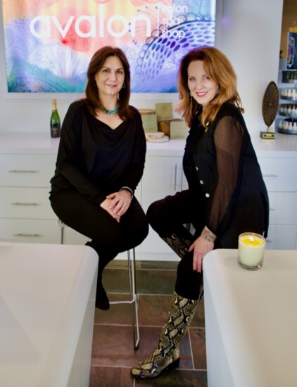 Clara Kholamian, general manager, with Bonnie Conte, owner of Avalon Salon Spa.