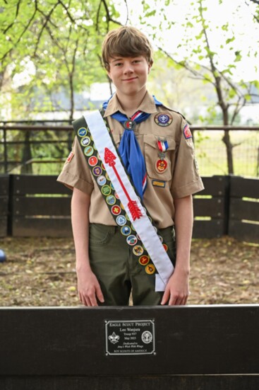 Eagle Scout Leo Wanjura.
