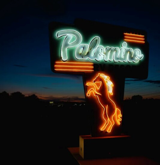 The Palomino RV Resort sign