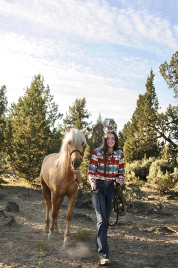 Silas loves to go for walks on the property and Rowden thinks he will make a wonderful trail horse. 