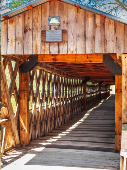 Clarkson Covered Bridge is located at 1240 County Road 1043, Cullman, AL, 35057. 