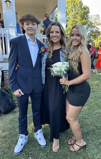 Roswell Mom Network's Renee DeBussey with Colton & Addison 