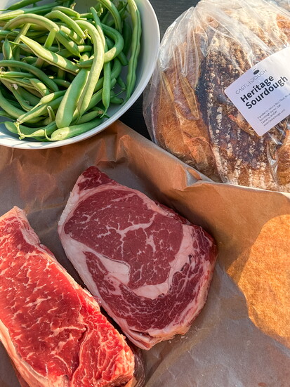 Locally-raised meat at Salt Craft Meat Market