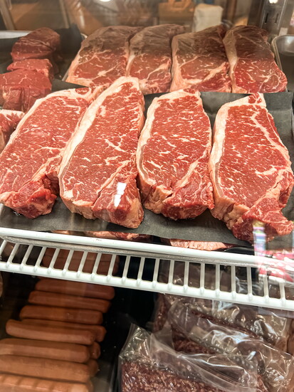Locally-raised meat at Salt Craft Meat Market