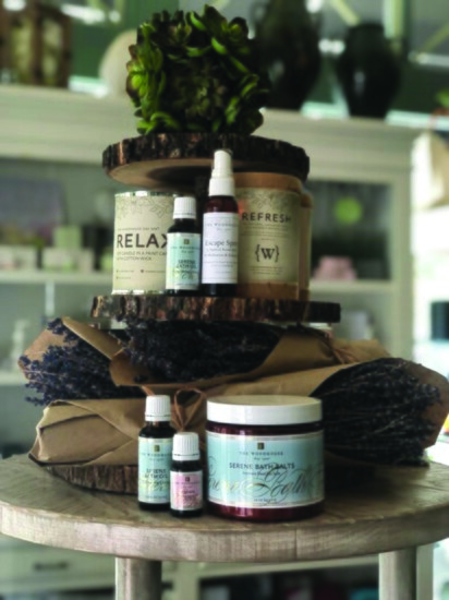 The Candle, Soaps and Oils that have that special Woodhouse Spa's scent.