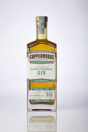 A unique gin distilled from malted barley and aged in oak barrels copperworksdistilling.com $44.95