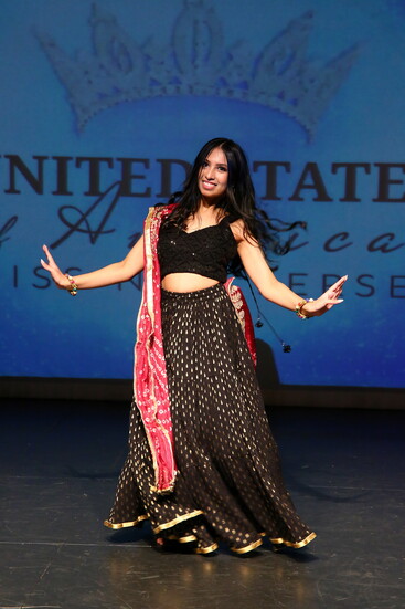 The talent competition had competitors singing and dancing