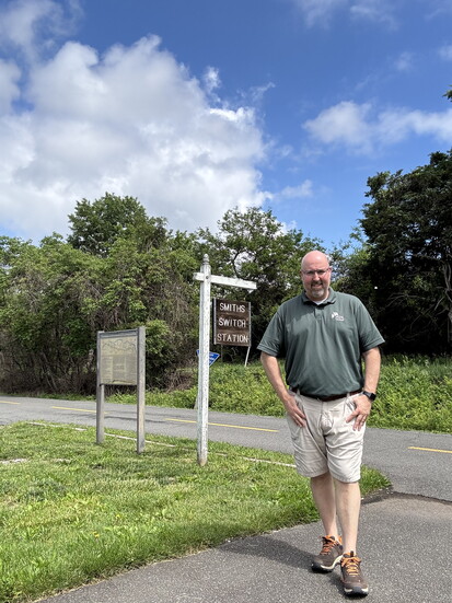 Ryan Corder, of NOVA Parks manages the Washington & Old Dominion Trail. Photo: NOVA Parks