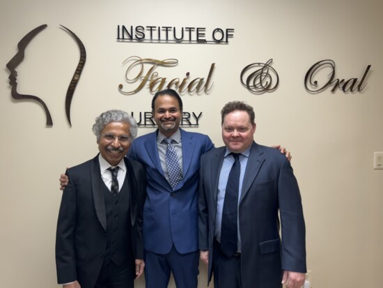 Drs. Balvant Arora, Suketu Patel and David Moose treat patients with oral, facial and restorative surgies.