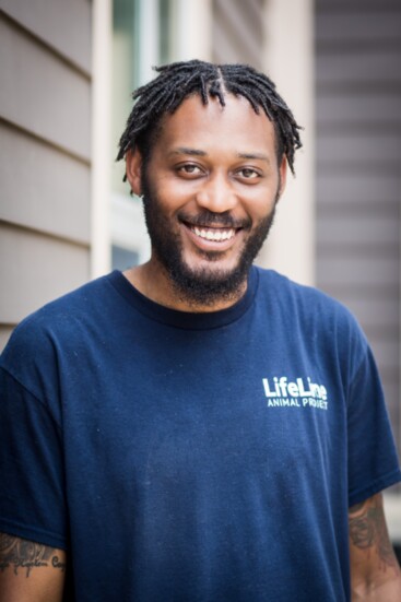Jabari Gadsden is Director of Animal Care at the shelter in Chamblee.