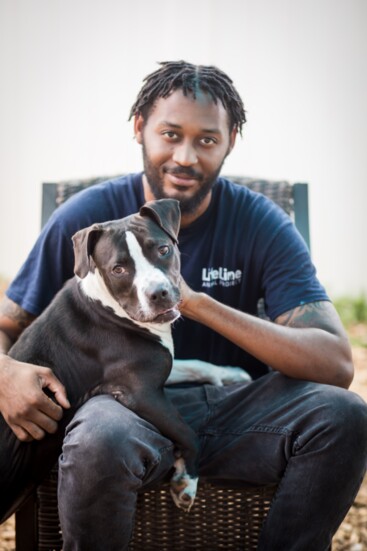 Jabari's love for animals comes from having pets as a young boy.
