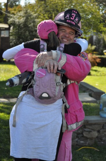 Marshall Moneymaker, known as the Pink Fireman spreads hope for those in the fight against breast cancer. 