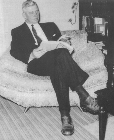 Linden F. Bateman (my father) wearing Hart, Schaffner, and Marx suit