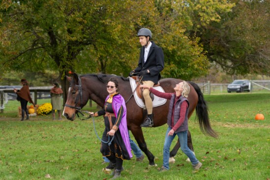 Riding can simulate walking, which can help clients recovering from a variety of injuries or challenges. Caroline Gray Photo