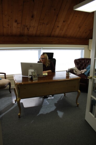 Juarita Eisenmann in her office in Glen Lochen