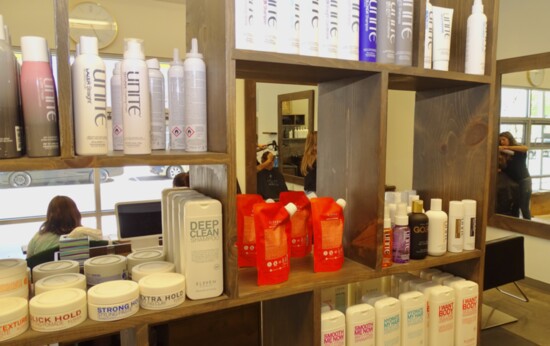 Love Hair Salon carries a large selection of hair products for different styles.