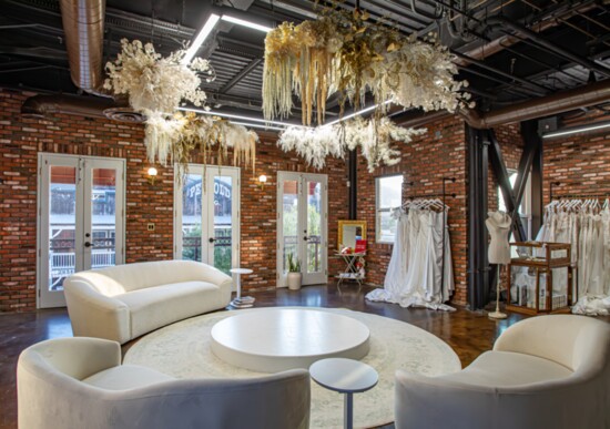 When a bride makes an appointment at love era, they reserve the entire showroom for themselves and any friends or family.