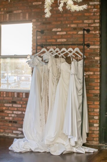 The boutique recommends brides do their research and find styles they are interested in to help them be successful in their appointments.