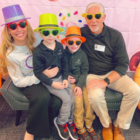 Rebecca with family-sons Shane and Stephen with husband Jerry Nash. 