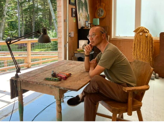 Award Winning Picture Book Illustrator and Author James Yang during his Faison Residency with Illustration Institute