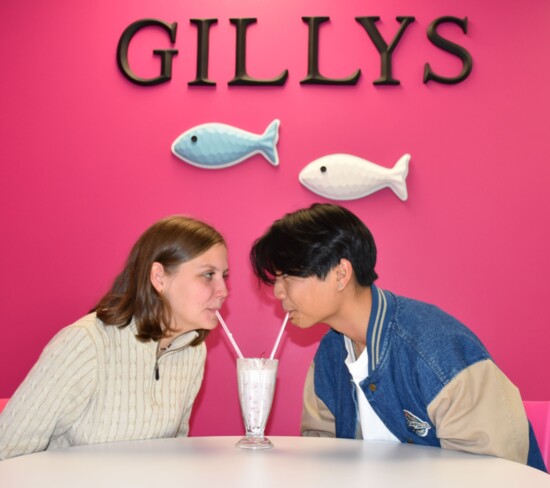 Warm your hearts with a cold treat at Gilly's.