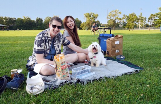What could be more romantic than a picnic in a Troy park?