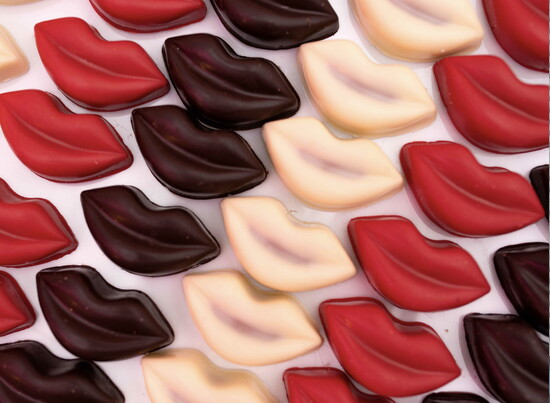 Custom MSC lip chocolates. Photo by Hechler Photography. 